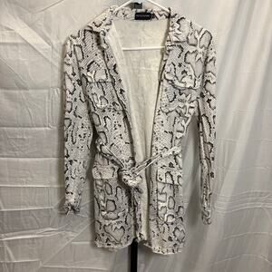 Snake Skin Print Jacket